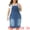 Blue, variant on DARING DIVA Women's Plus Denim Overall Adjustable Strap Dress 1X Blue