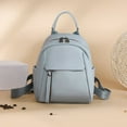 thumbnail image 4 of Women Backpack Large Capacity Fashion PU Leather Student Backpack (L Pink), 4 of 6