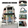 thumbnail image 3 of FORMRS Mini Backpack Purse for Women Quilted Travel Daypack Casual Shoulder Bag, Blue Flowers, 3 of 7