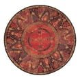 thumbnail image 3 of Unique Loom Outdoor Tribal Collection Area Rug - Quepos (3' 1" Round Multi/Black), 3 of 7