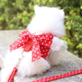 thumbnail image 2 of Arnés para perros, hermosa correa de encaje para gatos, correa para el pecho con nudo de lazo, collar para perros, suministros para mascotas, accesorios, correa para perros con lazo rojo, 2 of 5