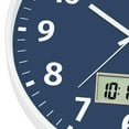 thumbnail image 6 of Digital Wall Clock with Time, Day of Week and Temperature, Silent Non-Ticking Battery Operated Round Digital Wall Clock, 6 of 8