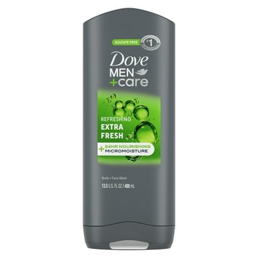 Dove Men Care Refreshing Daily Use Face & Body Wash for Men All Skin Type, 13.5 oz