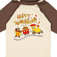 thumbnail image 4 of Inktastic Happy Thanksgiving Turkey Train with Food Boys or Girls Long Sleeve Baby Bodysuit, 4 of 5
