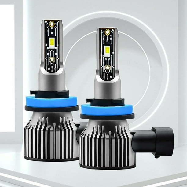 1 par de faros LED H7 H1 H4 H11 bombilla antiniebla 12000LM 6500K 120W (H8/H9/H11) Sywqhk Accesorios para autos y motos