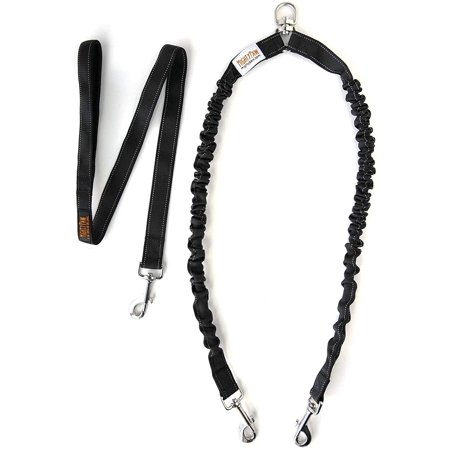 UPC: 0739810152158 | Mighty Paw BungeeX2 Double Dog Leash  Comfort Force Bungee