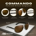 thumbnail image 2 of proSPORT Polarized BIFOCAL Sunglass Reader Anti-Glare Fishing Driving Golf Men Women Gunmetal Brown, 2 of 4