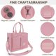 thumbnail image 4 of LHSHID Canvas Tote Bag with Multi Pockets Everything Tote for Women Church Bag Mommy Diapper Bag with Compartments, 4 of 6