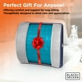 thumbnail image 4 of BLACK+DECKER Cooling Gel Memory Foam Back Cushion Lumbar Support Pillow, Gray Blue, 4 of 8