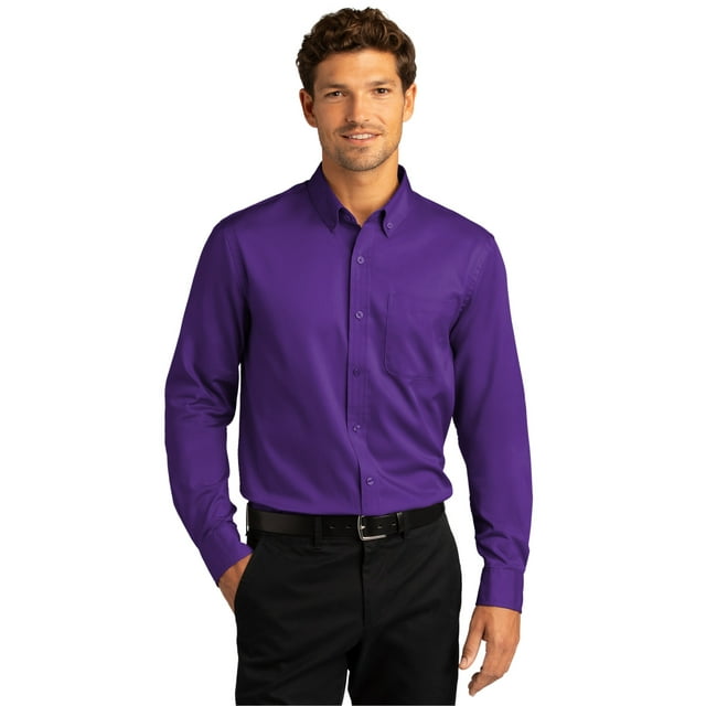 Port Authority Chemise à Manches Longues SuperPro React Twill pour Hommes - W808