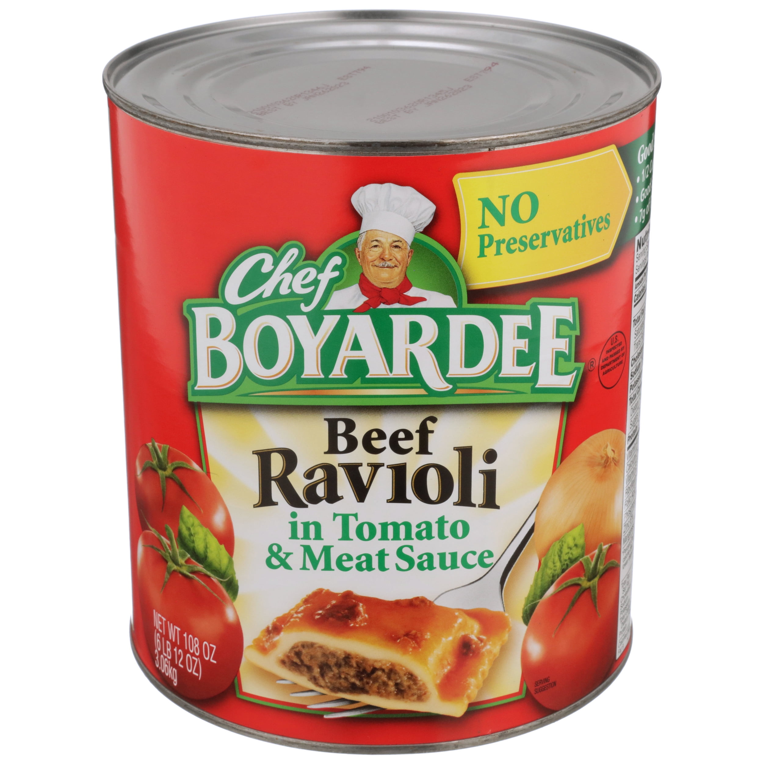 Chef Boyardee Beef Ravioli in Tomato and Meat Sauce, Microwave Pasta