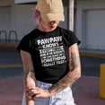 thumbnail image 2 of Pawpaw Knows Everything, If He Doesn't Know, He Makes Stuff Fast - Funny Grandpa Quote, Military Green T-Shirt, 3XL, 2 of 5