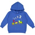 thumbnail image 2 of Inktastic Third Birthday Party Train Toddler Hoodie, 2 of 4