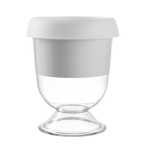 Pisexur Batería de cocina Moldes de hielo esféricos, dispensadores de whisky con tapa y moldes de hielo grandes para cócteles y bourbons reutilizables. para la cocina del hogar