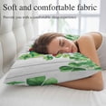 thumbnail image 5 of St. Patrick's Day Pillow Covers Queen, Spring Shamrock Hat Daisy Ladybirds Wood Gray Soft Brushed Microfiber Breathable Throw Pillow Covers, Pillowcase with Zipper for Couch Sofa Bedroom 20"x30", 5 of 9