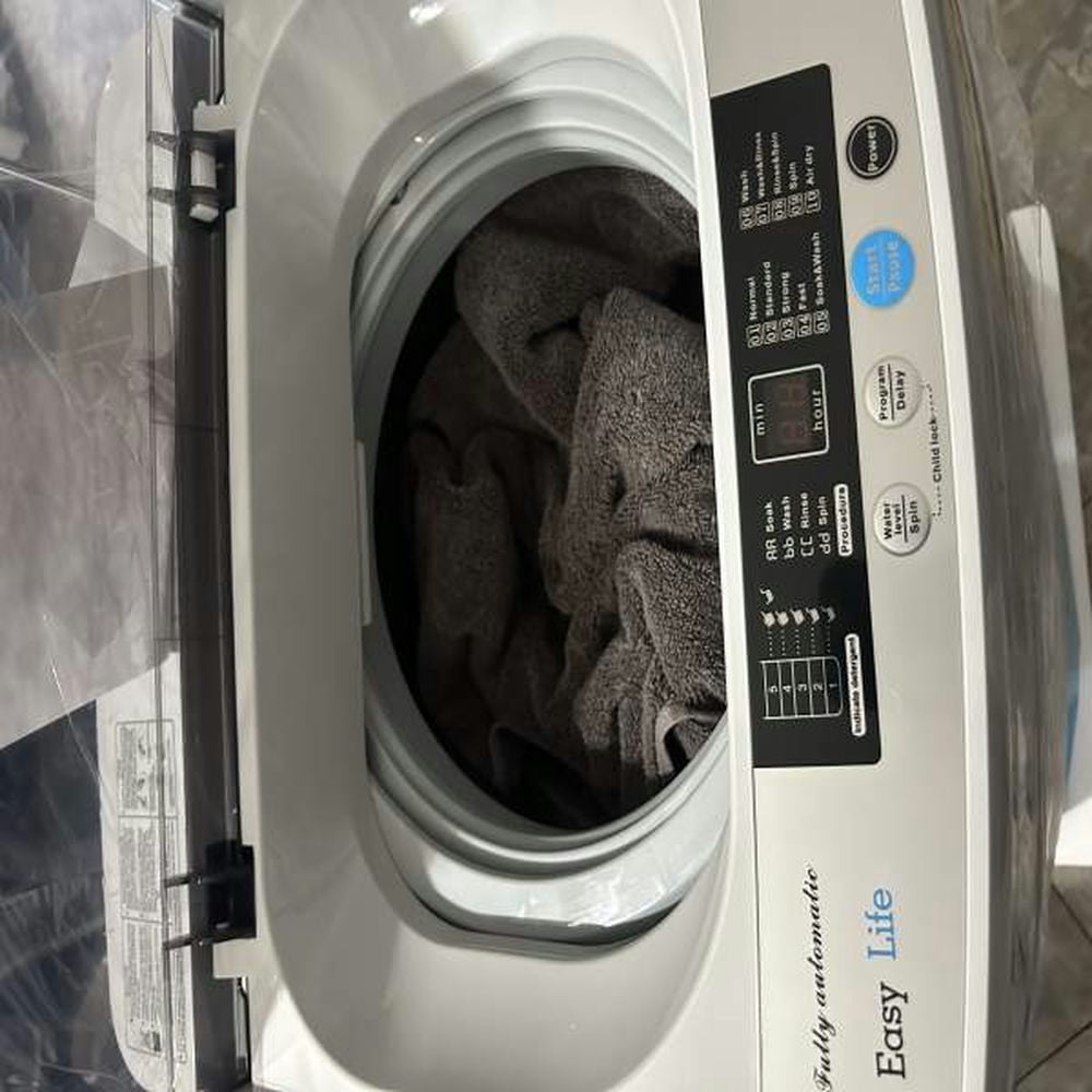 GVN Space Saving Full-Automatic Washer,Washing Machine,8.8 lbs Portable Full-Automatic Laundry Washing Machine with Drain Pump