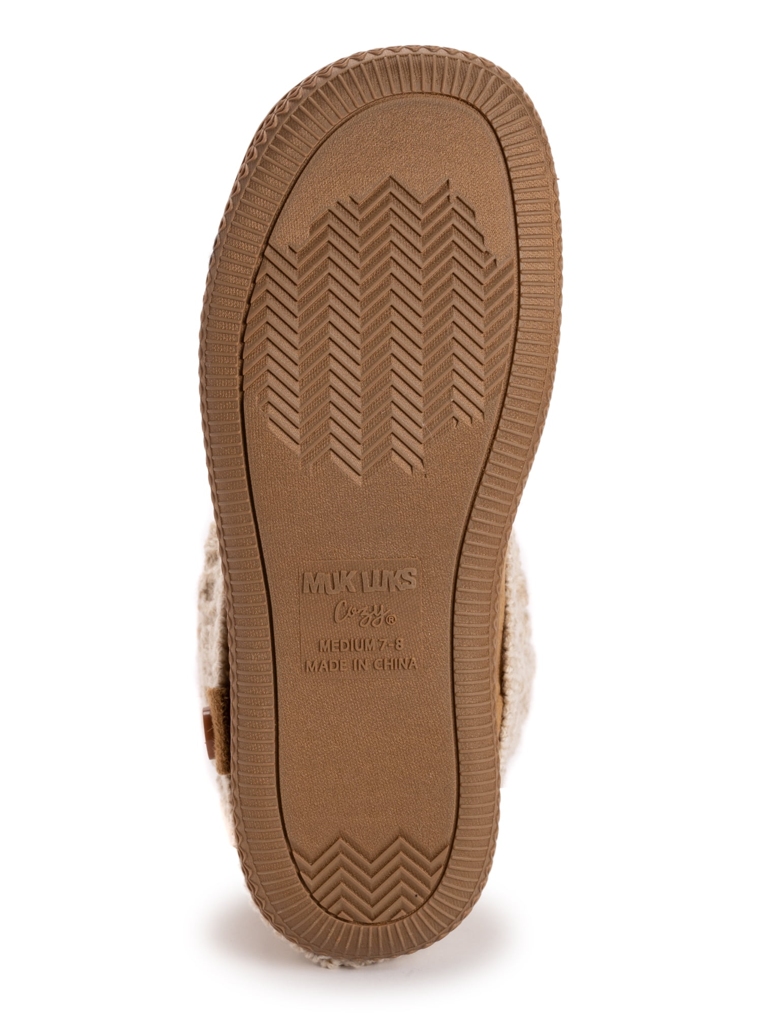 MUK LUKS Women's Cable Knit Bootie Slipper
