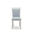 thumbnail image 4 of East West Furniture X-Style 7-Piece Wood Dining Set in Blue/Jacobean/White, 4 of 9