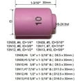 thumbnail image 3 of RIVERWELD 13N13#10 TIG Alumina Nozzle Ceramic Cups Fit PTA SR DB WP 9 20 25 TIG Welding Torch Accessories 10PK, 3 of 3