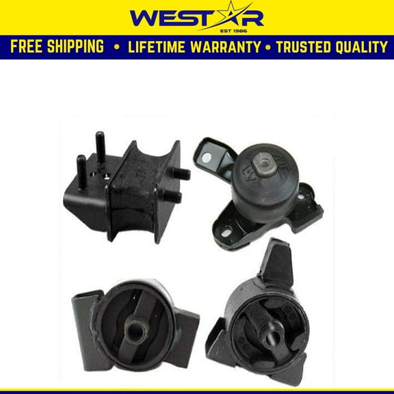 Fits 1988-1991 Toyota Camry 2.5L MANUAL Trans Motor & Trans Center Mount 4PCS : A6230, A7223, A6216, A6248