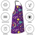 thumbnail image 5 of Kdxio Retro 80s Style Apron with Pockets Adjustable Kitchen Aprons for Men Women Waterproof Aprons for Cooking,Drawing,Crafting, Baking Household Cleaning, 5 of 8