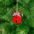 thumbnail image 6 of dajkiuy Christmas Decorations Bell,Pine Needle Berry Bows,1 Pcs,2 Inch Diameter,Bells to Hang on Christmas Tree Vintage Door Knob Pendant Hanging Ornaments for Xmas Holiday Tree Decor, 6 of 6