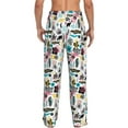 thumbnail image 3 of Goofa Dinosaur Printed Soft Pajama Pants for Men, Wide Leg Comfy Casual Lounge Yoga Pants-XX-Large, 3 of 9