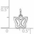 thumbnail image 4 of 14K White Gold Cut-Out Butterfly Pendant Made In Spain -Jewelry By Sweet Pea, 4 of 8