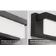 thumbnail image 3 of Lightinn Lámpara Led Para Tocador De Baño Sobre Espejo De 16,5 Pulgadas, Moderna Rectangular, Barra De Iluminación De Metal Negro Mate, Aplique De Pared De Luz Diurna De 4000 K (Negro), 3 of 5