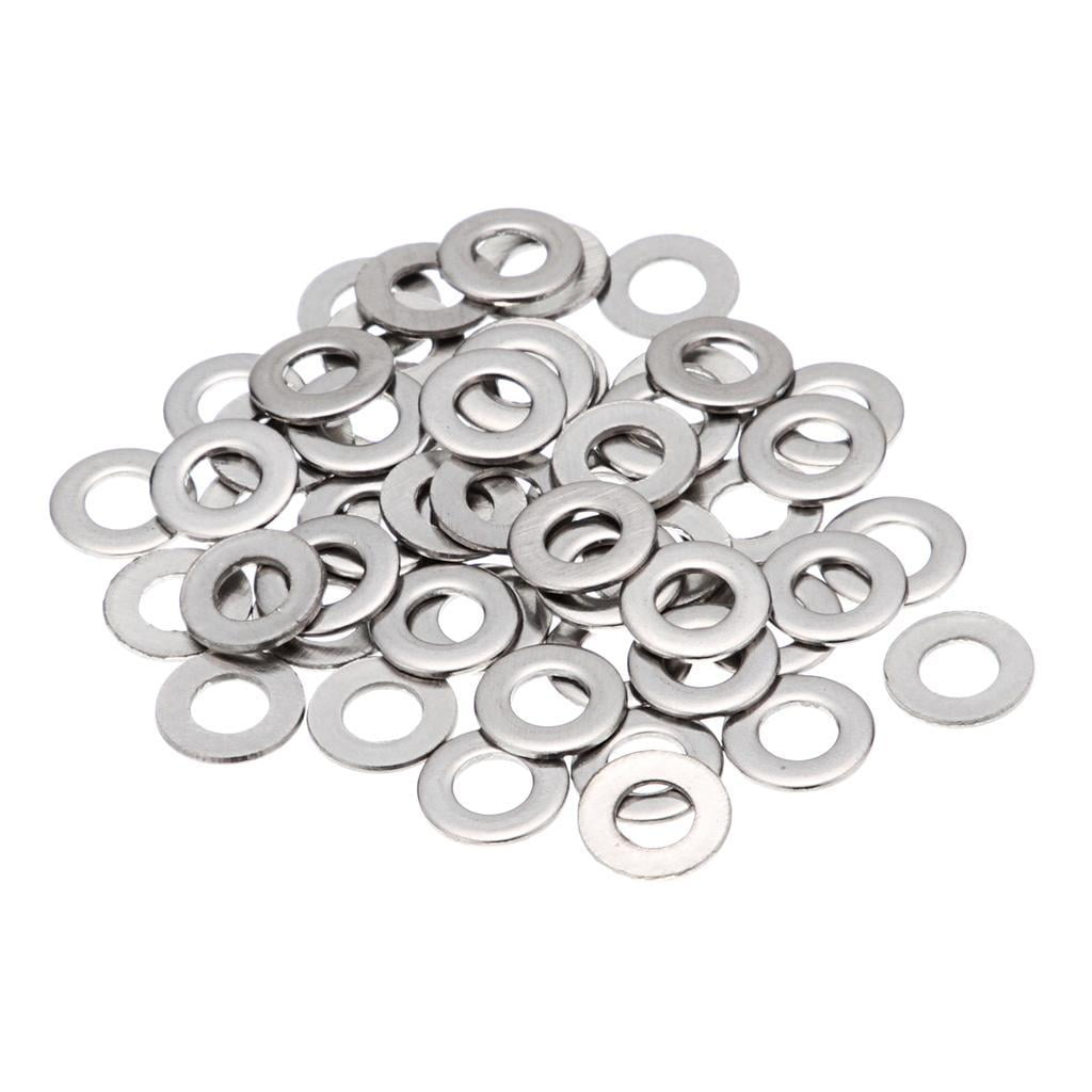 50pcs Standard 304 stainless steel flat washer Stainless steel  M1.6-M5 