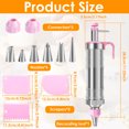 thumbnail image 3 of Lieonvis Dessert Decorating Syringe Set,Cupcake Frosting Filling Injector with 7 Plastic Icing Nozzles and 3 Cream Scrapers Dessert Cream Piping Syringe Nozzles Kits for Cake, 3 of 10