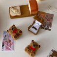 thumbnail image 2 of Veeki Mini Bear Display Box Flocking Cute Space Saving Jewelry Storage Case, Small Lightweight Jewelry Storage-051603, 2 of 5