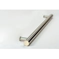 thumbnail image 3 of 24 Inches Long 1-Sided Modern Stainless Steel Front Door Handle Brushed Nickel Satin Finish, Door Handle Pull for Home Commercial Store Single or Double Doors Barn Doors, 2 Feet Round Shaped Bar, 3 of 13
