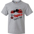 thumbnail image 3 of Inktastic My Papa Loves Me with Cute Ladybugs Youth T-Shirt, 3 of 5