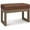 Saddle Brown, variant on Pemberly Row Modern 26" Faux Leather Entryway Bench in Dark Brown