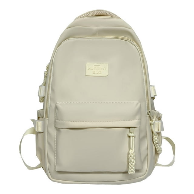 Shoulder Bag Multi-Pocket Student Backpack Waterproof for Laptop Book (Blue)