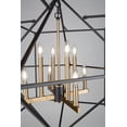 thumbnail image 4 of AC11208-Artcraft Lighting-Roxton - 8 Light Chandelier-Matte Black/Harvest Brass Finish, 4 of 7