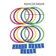 thumbnail image 2 of koolsoo 10 Pieces Agility Training Rings Circle Rings Set for Adults Rugby Badminton 42cm, 2 of 9