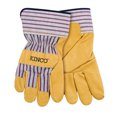 thumbnail image 2 of Palm Gloves Kinco para hombre, piel de cerdo amarilla, talla L, 1 par, 2 of 2