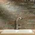 thumbnail image 2 of Aspect Peel and Stick Stone Overlay Kitchen Backsplash - Tarnished Quartz (5.9" x 23.6" x 1/8" Panel - approx. 1 sq ft), 2 of 6