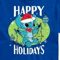 thumbnail image 3 of Lilo & Stitch - Happy Holidays - Men's Short Sleeve Graphic T-Shirt, 3 of 5