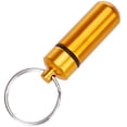 thumbnail image 2 of 2 Pcs Mini Pill Fob Aluminum Alloy Keychain Pill Holder Emergency Aspirin Holder Waterproof, 2 of 8