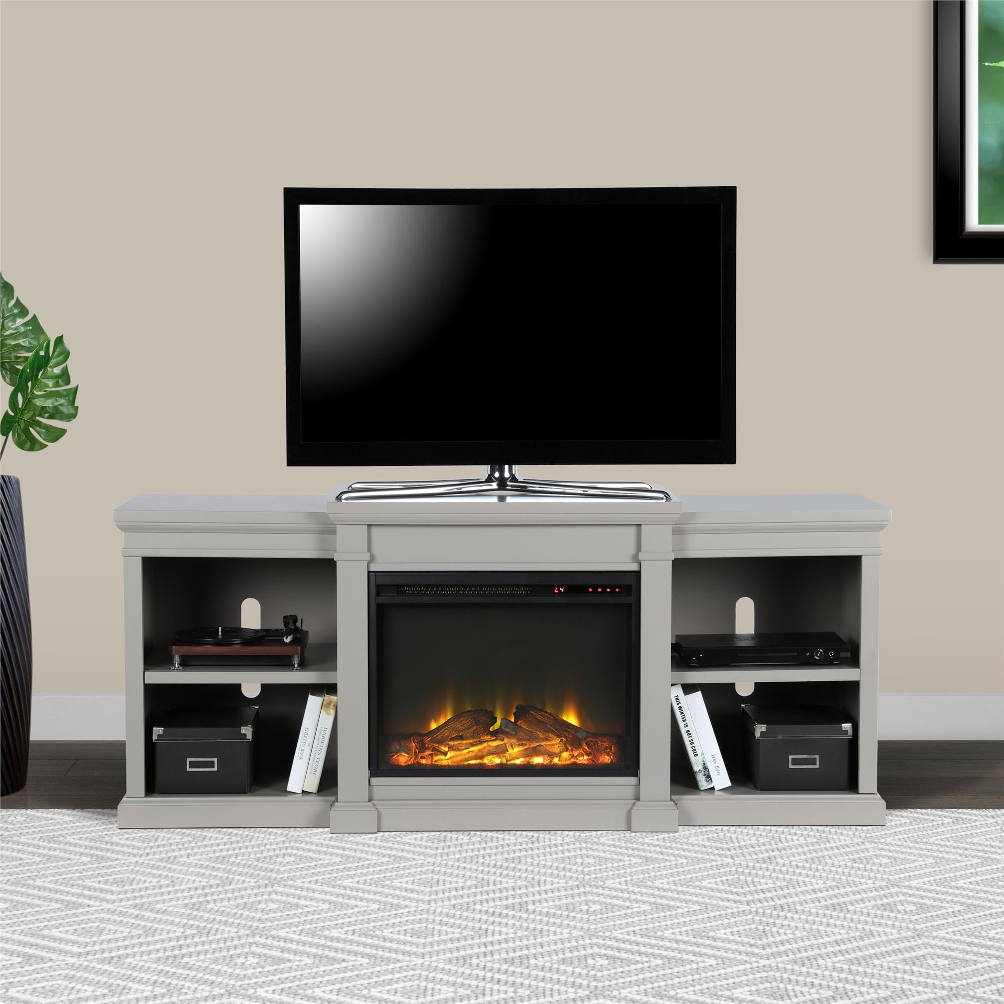 Ameriwood Home Manchester Electric Fireplace Tv Stand For Tvs Up To 70 Multiple Colors