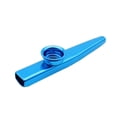 thumbnail image 1 of Metal Kazoos Instrumento Musical Viento Flautas Boca para Principiantes () Azul, 1 of 9