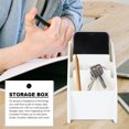 2pcs Plastic Desktop Storage Case Phone Storage Box Office Table