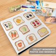 thumbnail image 4 of FORMRS 3 Ring Photo Album 4"x6" Self Adhesive Large Capacity PU Leather Cover, Various Toasts, 4 of 8