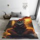 thumbnail image 5 of Balery Sunset Maple Tree Fox Manta de Felpa Suave y Acogedora – Cobija de Franela Aterciopelada para Cama, Lavable y Cálida para Sofá, Mascotas, Transpirable-50"x40", 5 of 7