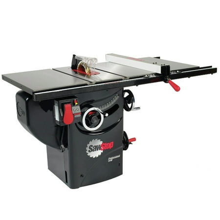 

SawStop PCS175-PFA30 110V Single Phase 1.75 HP 14 Amp 10 in. Professional Cabinet Saw with 30 in. Premium Fence System