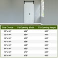 thumbnail image 4 of 25'' x 84'' Bifold Barn Doors and Hardware Included, White Smooth Paintable Pre-assembled Solid Core Panels & Bi-fold Barn Door Hardware Kit, H Frame-Fit Max Opening 24in x 84in, 4 of 9