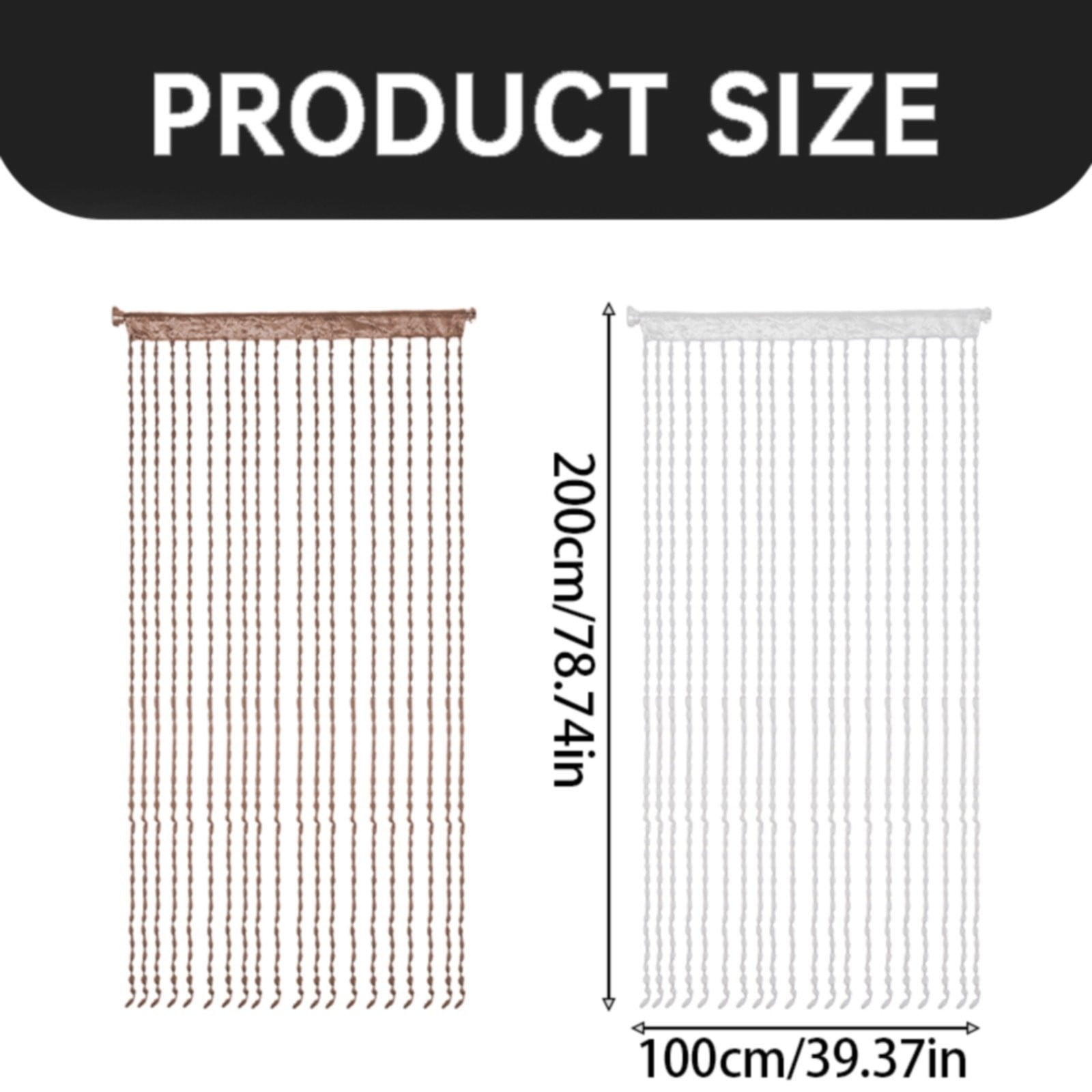 Beaded Curtains for Patio Doors and Doorways, 100X200Cm, Beaded Curtains for Doors,Bead Curtain Patio Door and Beaded Door Opening Curtain 100X200Cm Beaded Curtain Door String